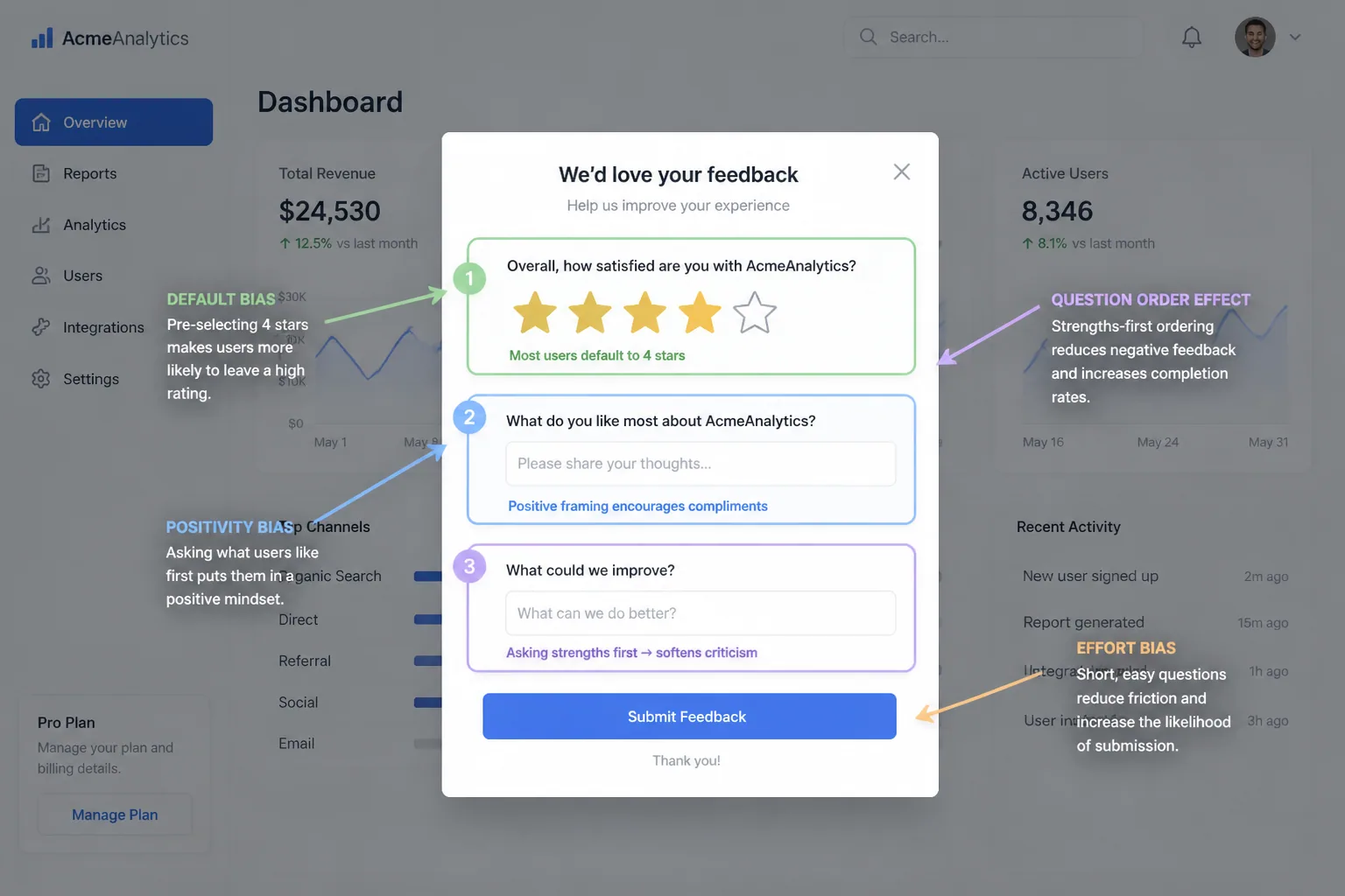 The Hidden Psychology of Feedback Widget Design: How UX Biases Distort What Users Really Mean